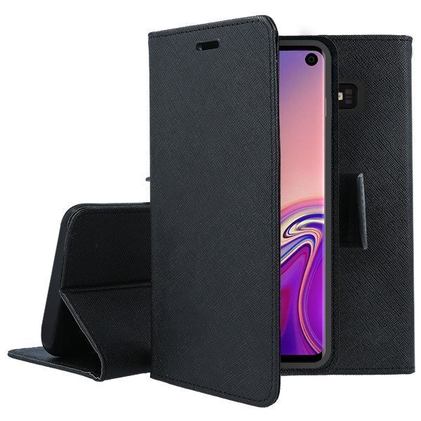 Mocco Fancy Book Case For Samsung N770 Galaxy Note 10 Lite Black kaina ir informacija | Telefono dėklai | pigu.lt