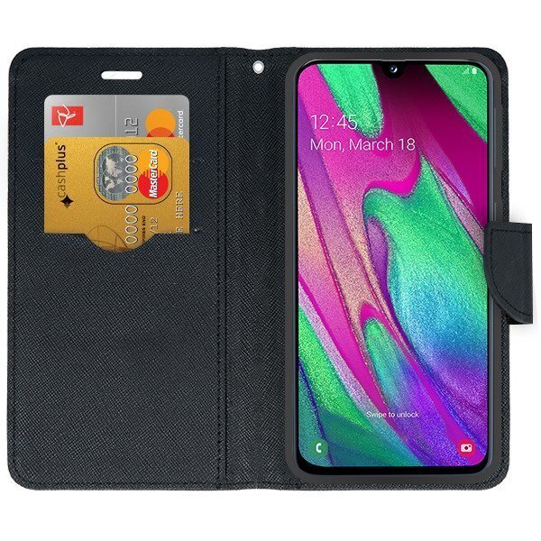 Mocco Fancy Book Case For Samsung N770 Galaxy Note 10 Lite Black kaina ir informacija | Telefono dėklai | pigu.lt