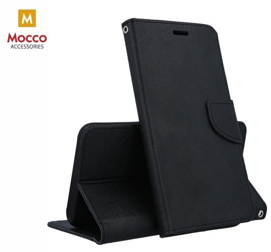 Mocco Fancy Book Case For Samsung N770 Galaxy Note 10 Lite Black kaina ir informacija | Telefono dėklai | pigu.lt