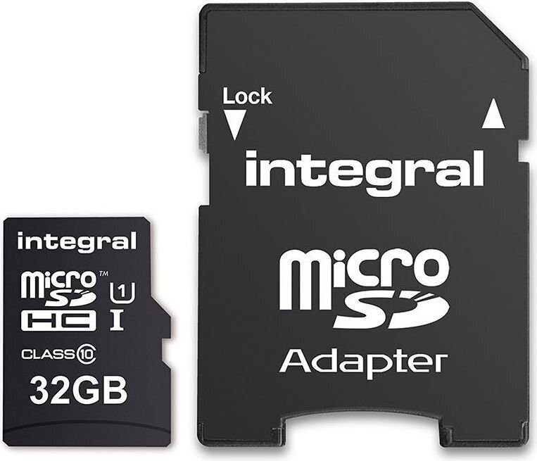 Integral 32GB microSDHC/XC 90MB/s Class 10 цена и информация | Atminties kortelės telefonams | pigu.lt