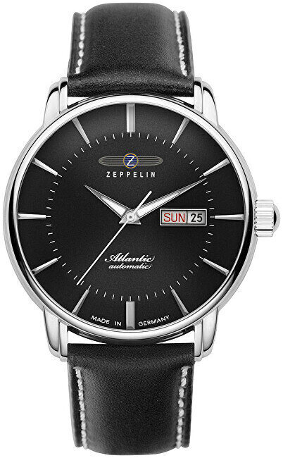 Moteriškas laikrodis Zeppelin Atlantic Automatic, 8466-2, juodas kaina ir informacija | Moteriški laikrodžiai | pigu.lt
