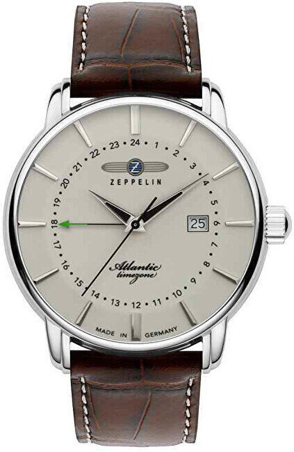 Moteriškas laikrodis Zeppelin Atlantic Quartz, GMT 8442-5, ruda kaina ir informacija | Moteriški laikrodžiai | pigu.lt