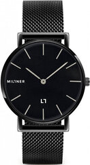 Laikrodis moterims Millner Mayfair Full Black 39 mm kaina ir informacija | Moteriški laikrodžiai | pigu.lt