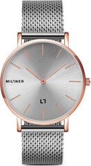 Laikrodis moterims Millner Mayfair Rose Silver 39 mm kaina ir informacija | Moteriški laikrodžiai | pigu.lt