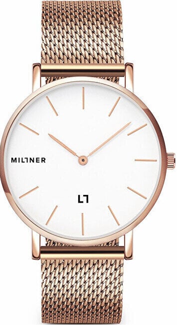 Laikrodis moterims Millner Mayfair S Rose Gold 36 mm kaina ir informacija | Moteriški laikrodžiai | pigu.lt