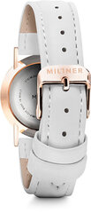 Laikrodis moterims Millner Mini White Leather kaina ir informacija | Moteriški laikrodžiai | pigu.lt
