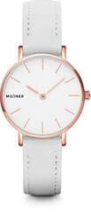 Laikrodis moterims Millner Mini White Leather kaina ir informacija | Moteriški laikrodžiai | pigu.lt