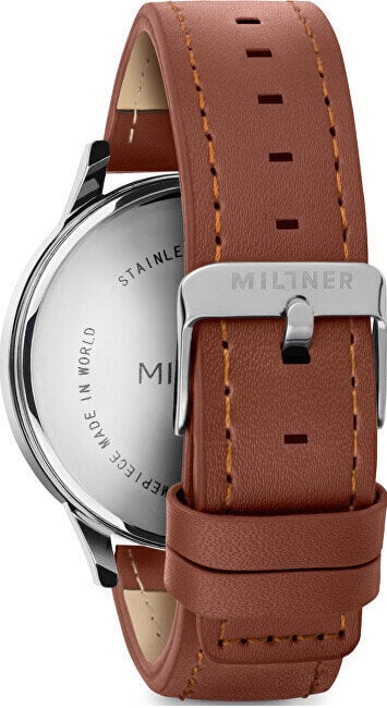 Laikrodis vyrams Millner Rodney Silver Brown kaina ir informacija | Vyriški laikrodžiai | pigu.lt