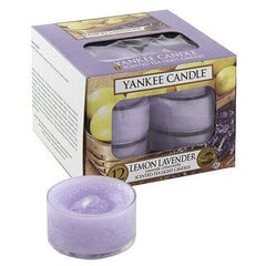 Yankee Candle Lemon Lavender (lemon with lavender) - Aromatic tea candles (12 pcs) 9.8g цена и информация | Подсвечники, свечи | pigu.lt