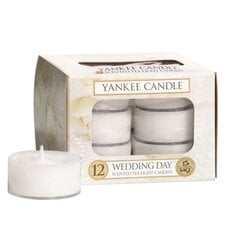 Kvapiosios arbatinės žvakės Yankee Candle Wedding day 9.8 g, 12 vnt. kaina ir informacija | Žvakės, Žvakidės | pigu.lt