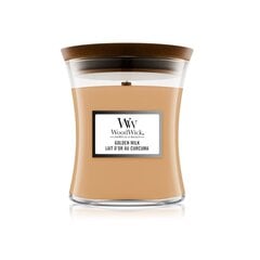 WoodWick ароматическая свеча Golden Milk, 275 г цена и информация | Подсвечники, свечи | pigu.lt