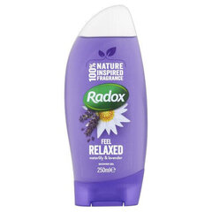 Dušo želė Radox Feel Relaxed Shower Gel, 250ml kaina ir informacija | Dušo želė, aliejai | pigu.lt