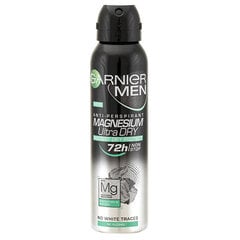 Purškiamas dezodorantas vyrams Garnier Garnier Men Mineral Magnesium Ultra Dry 72h, 150 ml kaina ir informacija | Dezodorantai | pigu.lt