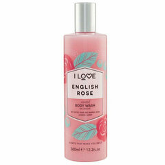 Dušo želė I Love English Rose Scented Body Wash. 360 ml цена и информация | Масла, гели для душа | pigu.lt