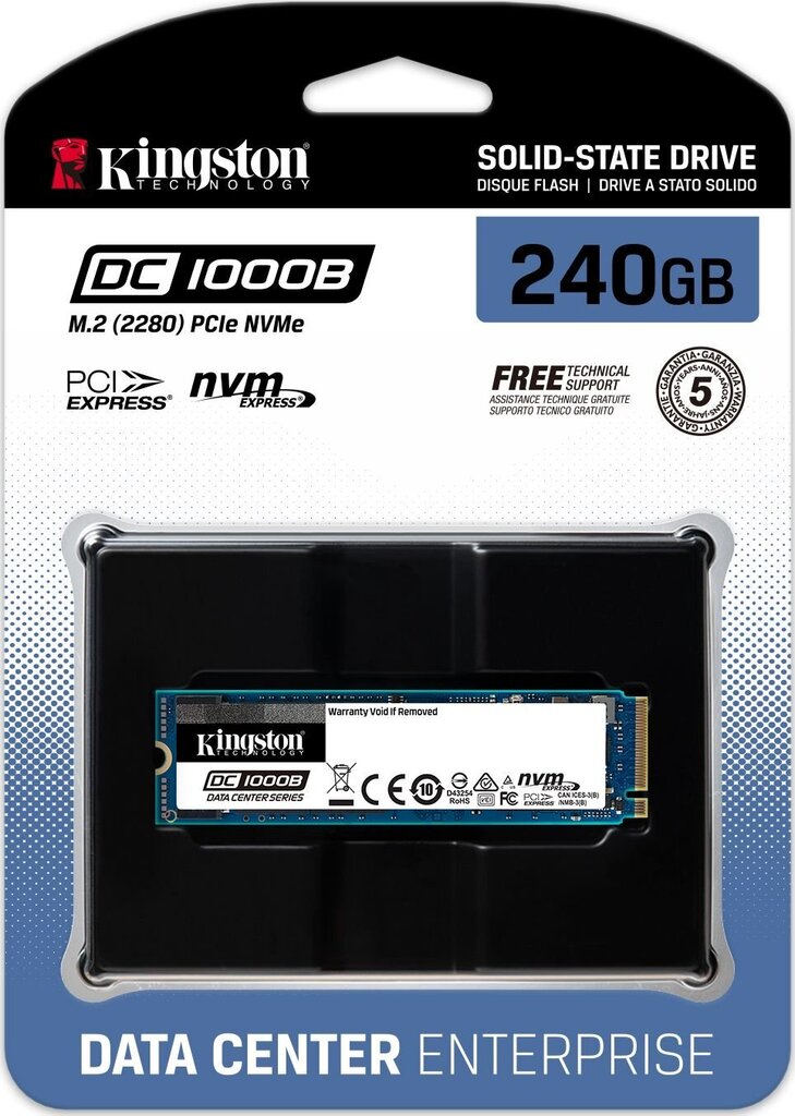 Kingston DC1000B (SEDC1000BM8/240G) kaina ir informacija | Vidiniai kietieji diskai (HDD, SSD, Hybrid) | pigu.lt