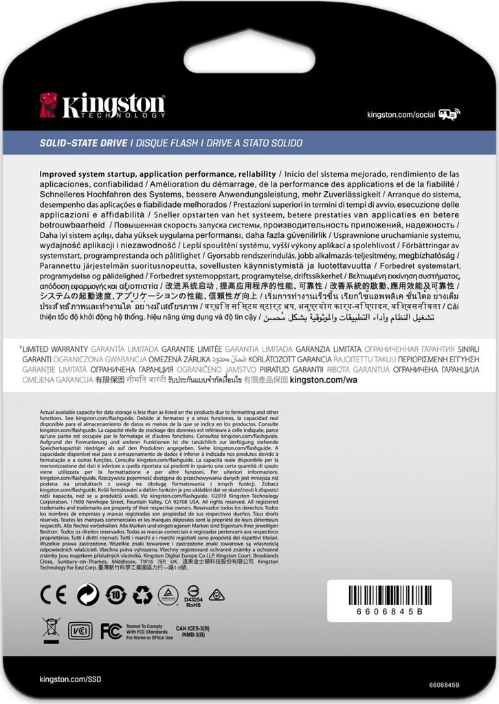 Kingston DC1000B (SEDC1000BM8/240G) kaina ir informacija | Vidiniai kietieji diskai (HDD, SSD, Hybrid) | pigu.lt