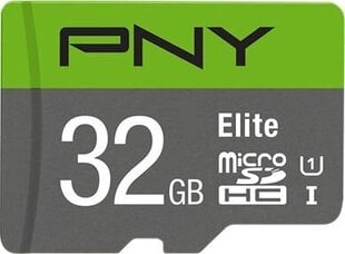 PNY MicroSDHC 32GB (+SD adapteris) kaina ir informacija | PNY Technologies Europe Mobilieji telefonai, Foto ir Video | pigu.lt