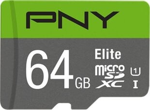 PNY SDXC 64GB kaina ir informacija | PNY Technologies Europe Mobilieji telefonai, Foto ir Video | pigu.lt