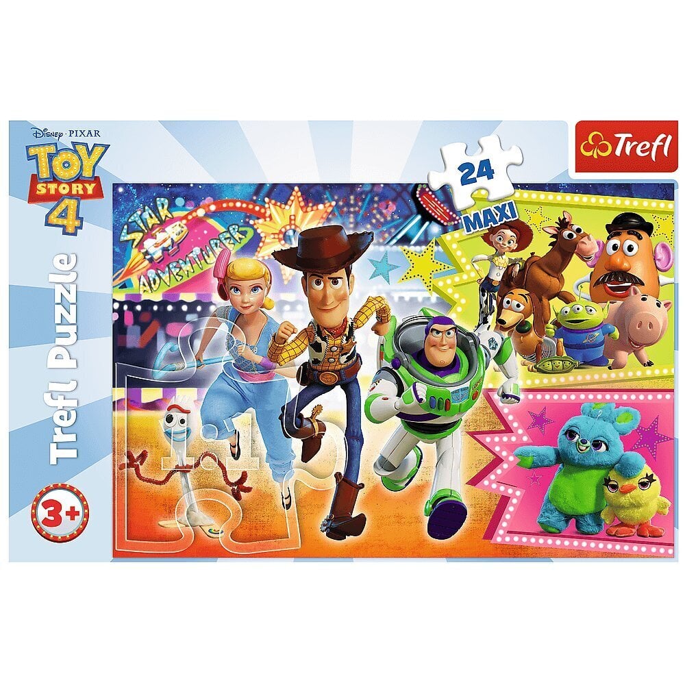 Dėlionė Trefl Toy Story 4 (Žaislų istorija 4 ), 24 d. kaina ir informacija | Dėlionės (puzzle) | pigu.lt