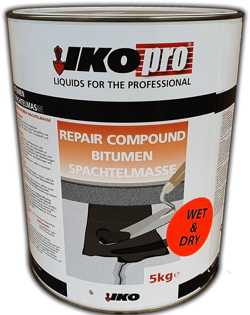 Bituminė mastika IKOpro Repair Compound, 5 kg kaina ir informacija | Sandarinimo medžiagos | pigu.lt