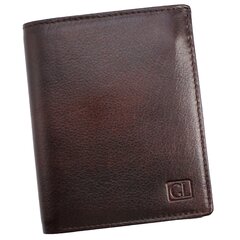 Piniginė Genuine Leather 497BRNWL kaina ir informacija | Vyriškos piniginės, kortelių dėklai | pigu.lt