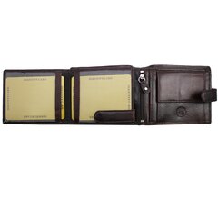 Piniginė Genuine Leather 498BRNL kaina ir informacija | Vyriškos piniginės, kortelių dėklai | pigu.lt