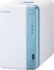 Qnap TS-251D-2G kaina ir informacija | Išoriniai kietieji diskai (SSD, HDD) | pigu.lt