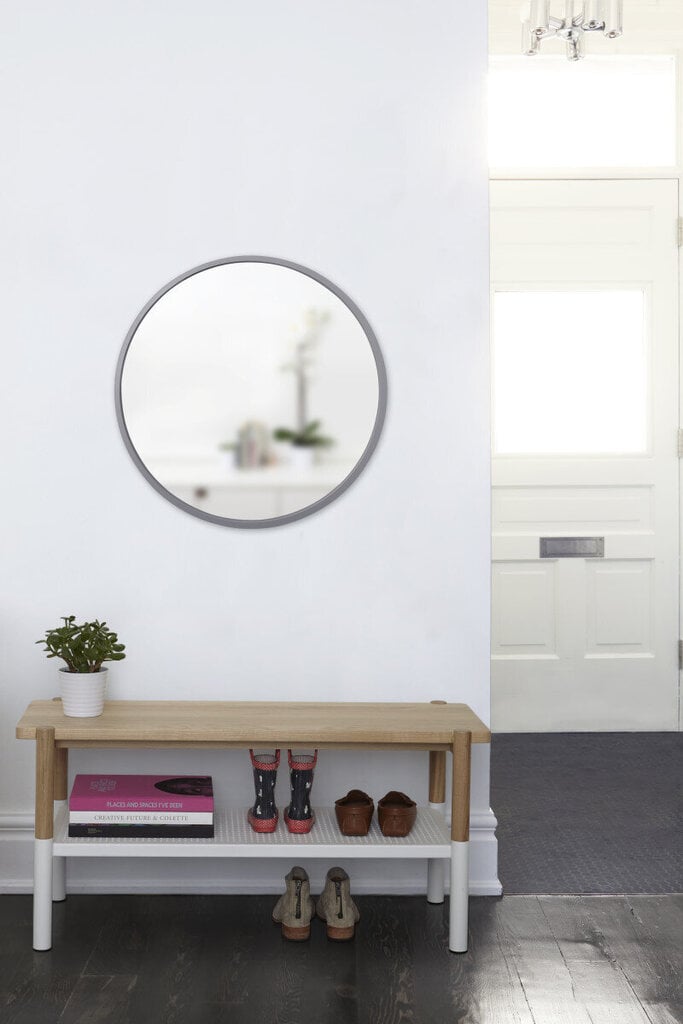 Sieninis veidrodis Umbra Hub, 61 cm, pilkas цена и информация | Veidrodžiai | pigu.lt