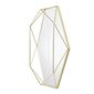 Plieninis sieninis veidrodis Umbra Prisma, 43x57cm, auksinės spalvos kaina ir informacija | Veidrodžiai | pigu.lt