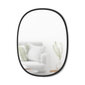 Ovalus sieninis veidrodis Umbra, 61x46 cm, juodas kaina ir informacija | Veidrodžiai | pigu.lt