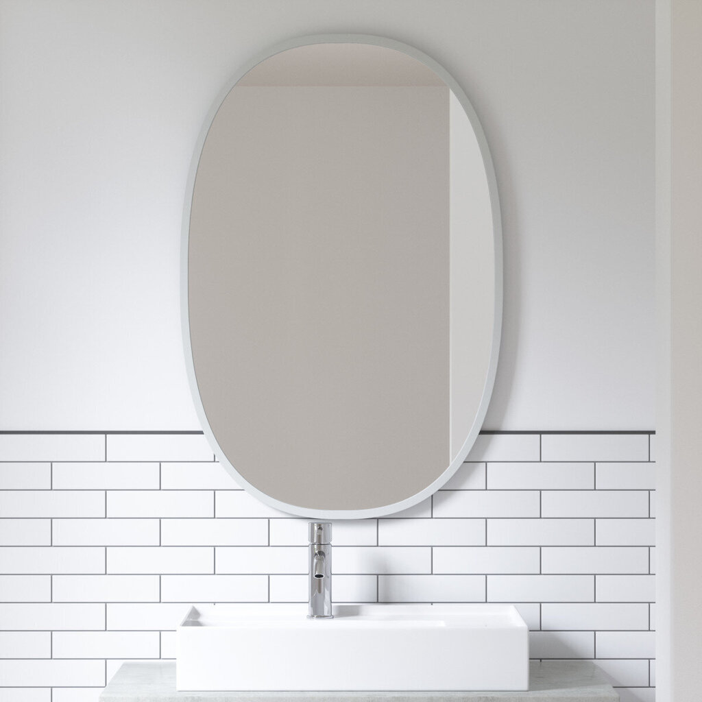 Sieninis veidrodis Umbra, 61x91 cm, pilkas kaina ir informacija | Veidrodžiai | pigu.lt