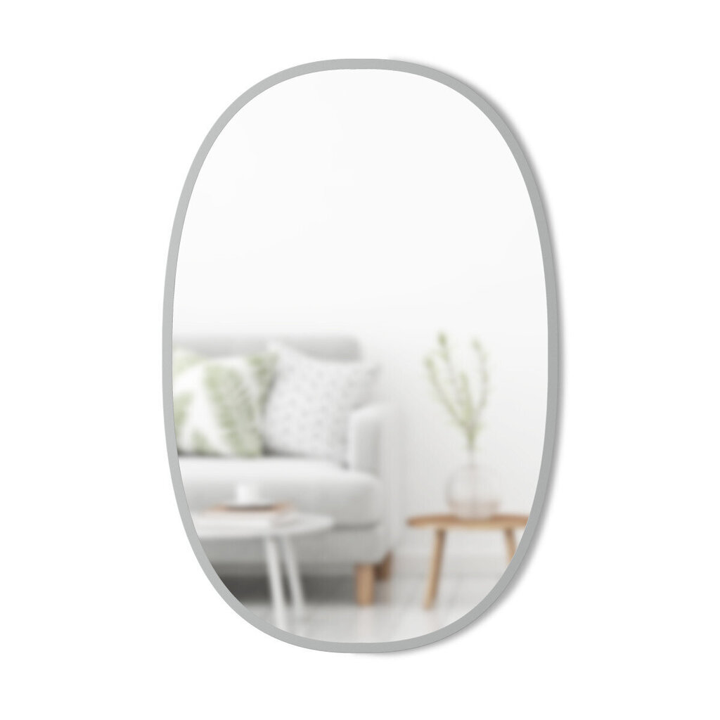 Sieninis veidrodis Umbra, 61x91 cm, pilkas kaina ir informacija | Veidrodžiai | pigu.lt