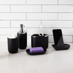 Umbra пластиковый держатель для телефона и мелких предметов Junip, черный, 12x9x2 см цена и информация | Набор акскссуаров для ванной | pigu.lt
