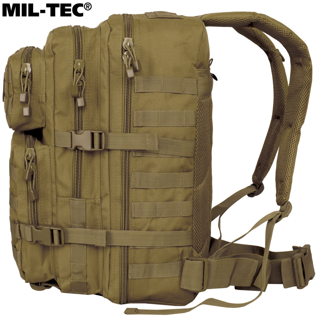 Turistinė kuprinė, Mil-Tec, US Assault Pack LG 36L, rudą/coyote kaina ir informacija | Kuprinės ir krepšiai | pigu.lt