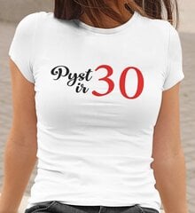 Marškinėliai moterims „Pyst ir ...“, balti цена и информация | Оригинальные футболки | pigu.lt