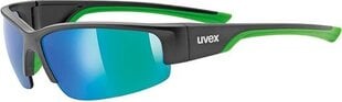 Sportiniai akiniai Uvex Sportstyle 215, juodi/žali kaina ir informacija | Sportiniai akiniai | pigu.lt