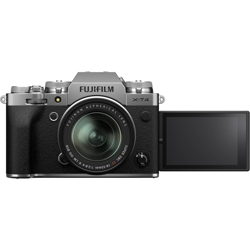 FUJIFILM X-T4 + FUJINON XF 18-55mm F2.8-4 R LM OIS (Silver) kaina ir informacija | Skaitmeniniai fotoaparatai | pigu.lt
