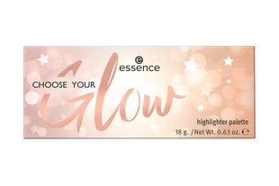 Палитра средств для блеска Essence Choose Your Glow 18 g цена и информация | Бронзеры (бронзаторы), румяна | pigu.lt