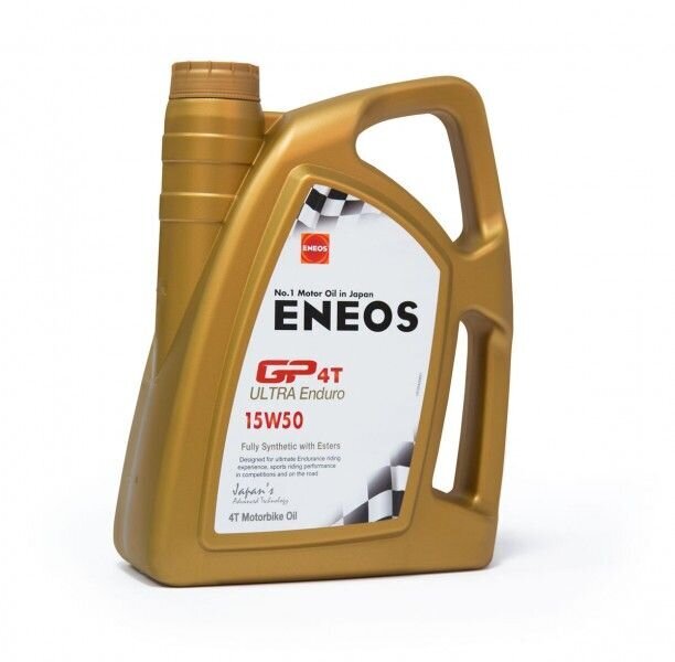 ENEOS GP4T Ultra Enduro 15w50 Fully Synthetic su esteriais, 4 Ltr variklio alyva kaina ir informacija | Moto alyvos | pigu.lt