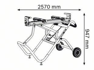 Рабочий стол Bosch Professional GTA, 2500 Вт, 0601B12100 цена и информация | Пилы, циркулярные станки | pigu.lt