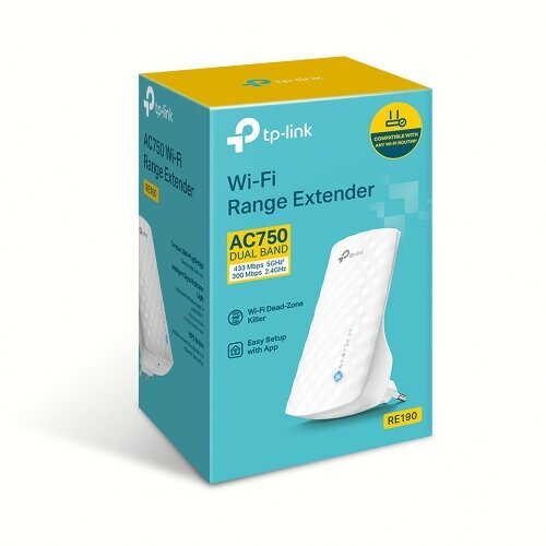 TP-LINK RE190 kaina ir informacija | Signalo stiprintuvai (Range Extender) | pigu.lt