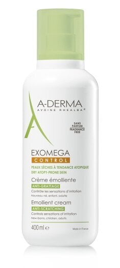 Veido ir kūno kremas atopinei odai A-derma Exomega Control 400 ml kaina ir informacija | Kūno kremai, losjonai | pigu.lt