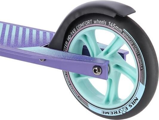 Paspirtukas Nils Extreme HD145, Purple-Mint kaina ir informacija | Paspirtukai | pigu.lt