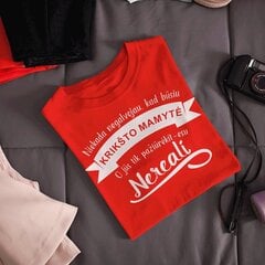 Moteriški marškinėliai „Nereali krikšto mamytė“ kaina ir informacija | Originalūs marškinėliai | pigu.lt