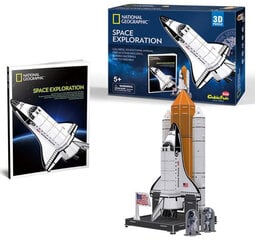 3D dėlionė CubicFun National Geografic Space Exploration 65 d. kaina ir informacija | CubicFun Vaikams ir kūdikiams | pigu.lt