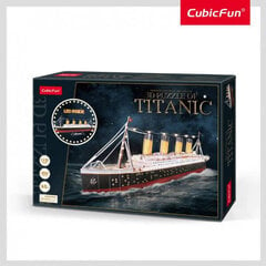 3D головоломка CubicFun Titanic LED 246 ч. цена и информация | Пазлы | pigu.lt