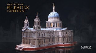 3D dėlionė CubicFun St. Paul's Cathedral 643 d. kaina ir informacija | Dėlionės (puzzle) | pigu.lt