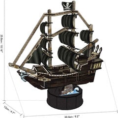 3D пазл CubicFun Queen Anne's Revenge 100 деталей цена и информация | Пазлы | pigu.lt