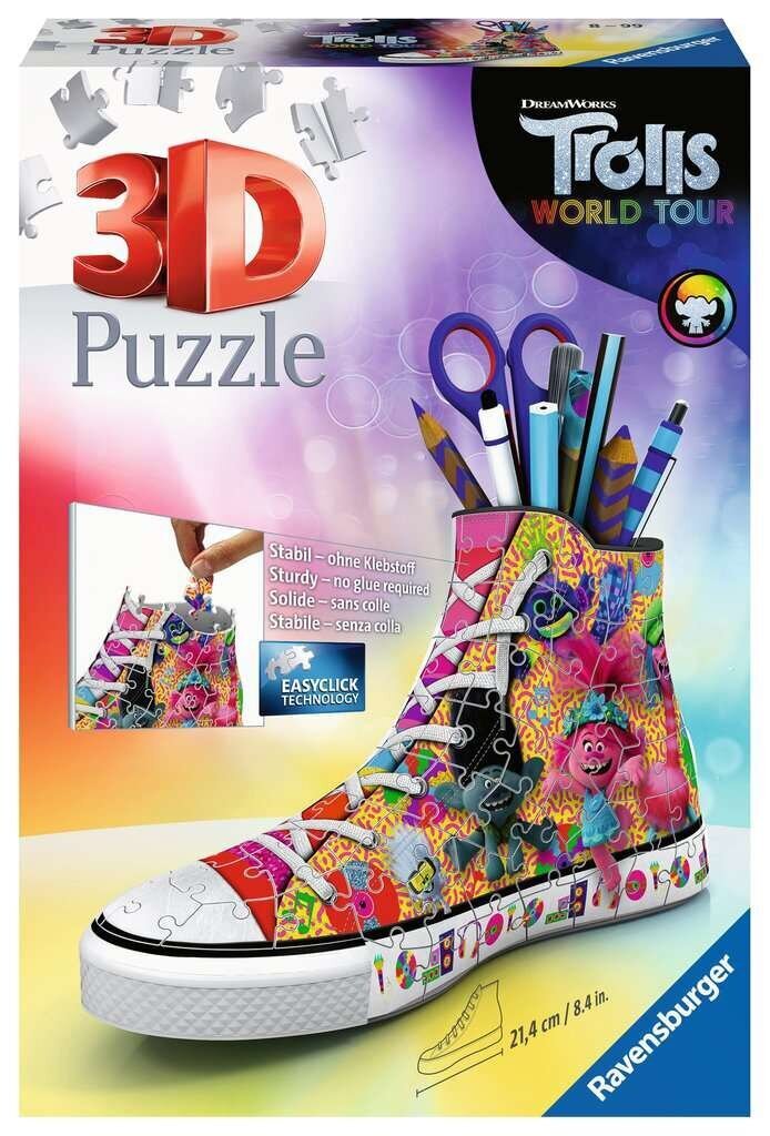 3D dėlionė-pieštukinė Ravensburger Troliai 2 (Trolls 2), 108 d., 11231 kaina ir informacija | Dėlionės (puzzle) | pigu.lt