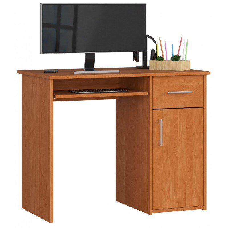 Rašomasis stalas NORE Pin, šviesiai rudas kaina ir informacija | Kompiuteriniai, rašomieji stalai | pigu.lt